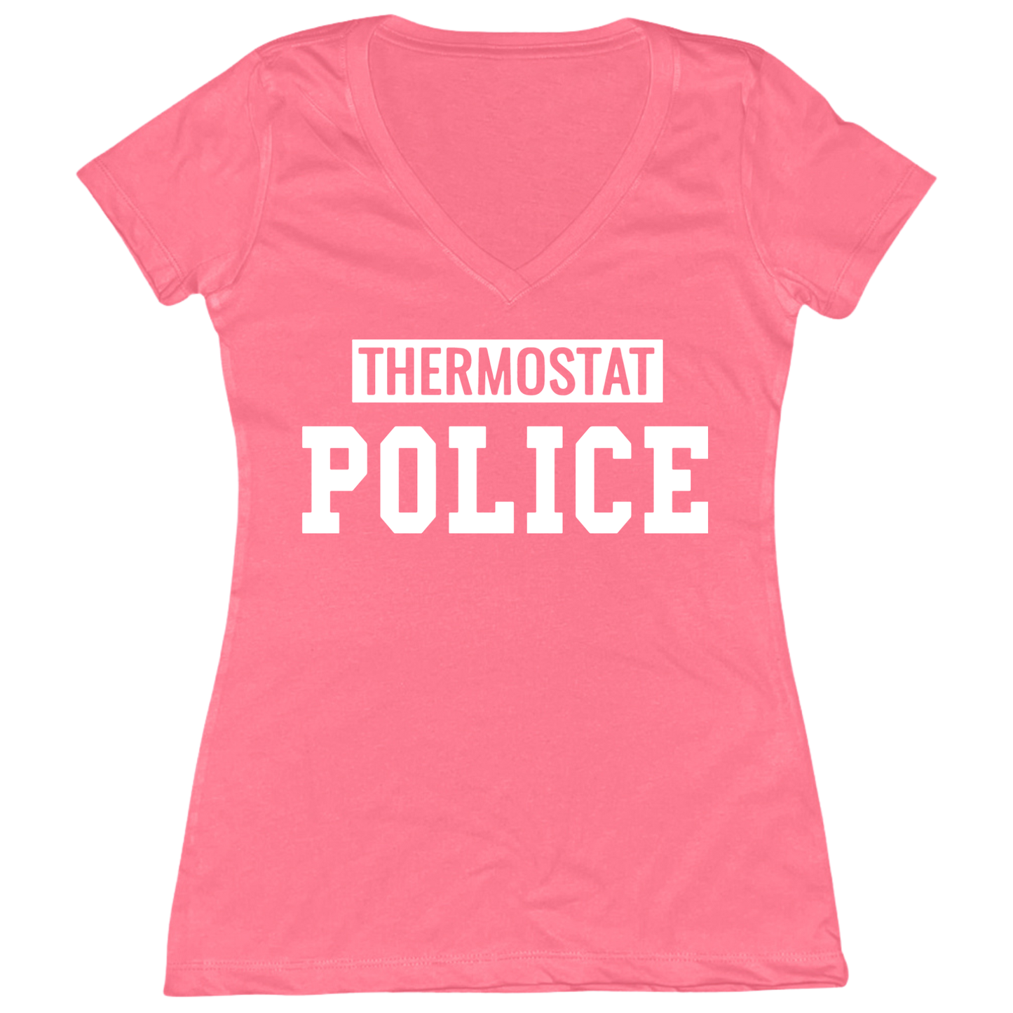 Thermostat Police Womens V-Neck Tee