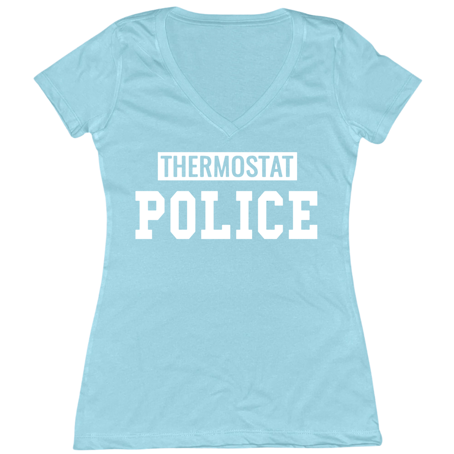 Thermostat Police Womens V-Neck Tee