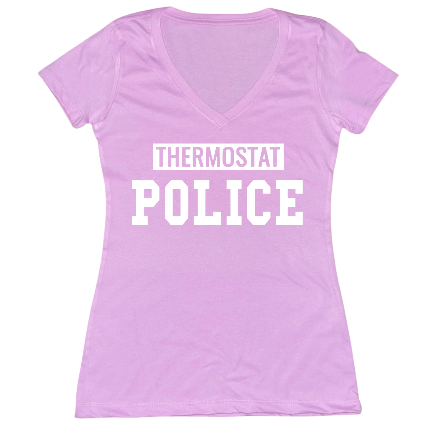 Thermostat Police Womens V-Neck Tee