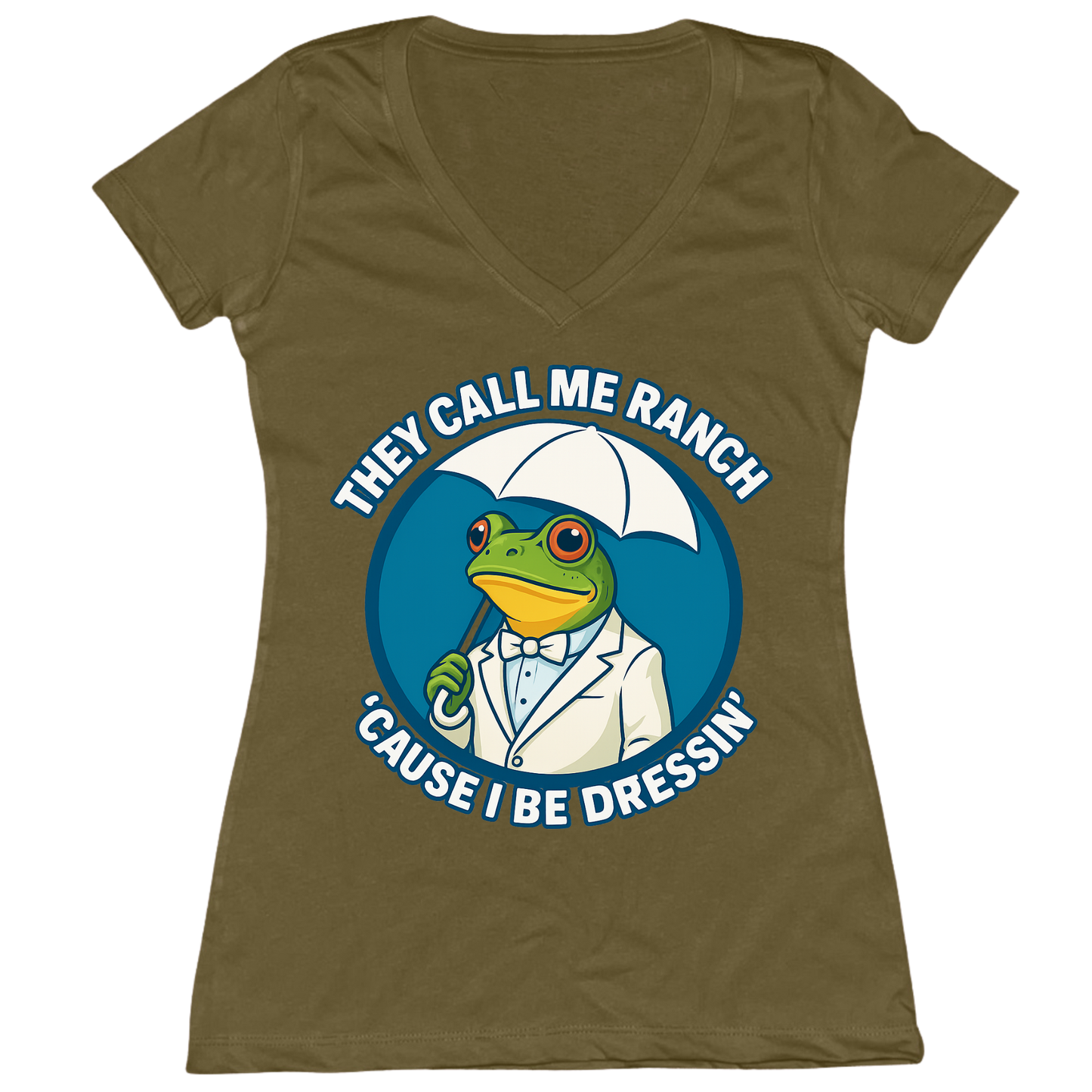 Call Me Ranch Womens V-Neck Tee