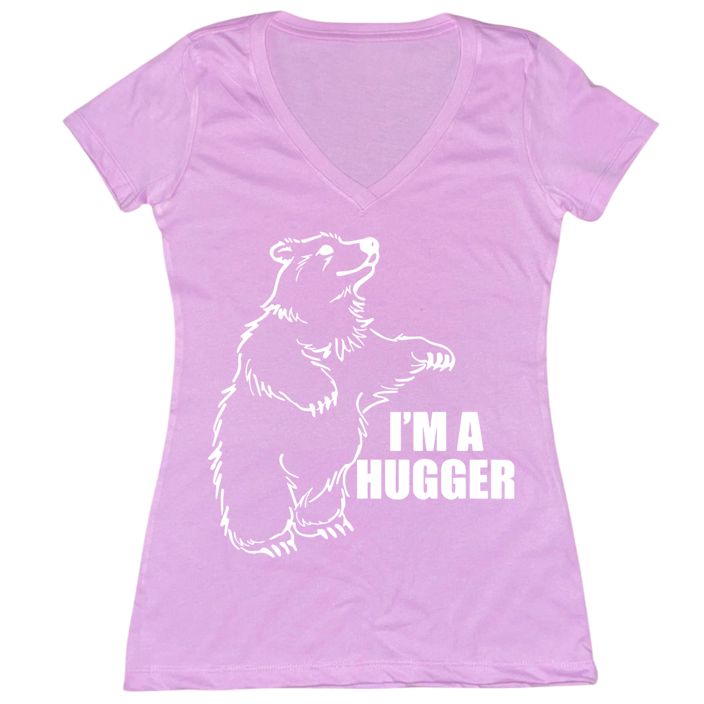 I'm A Hugger Womens V-Neck Tee