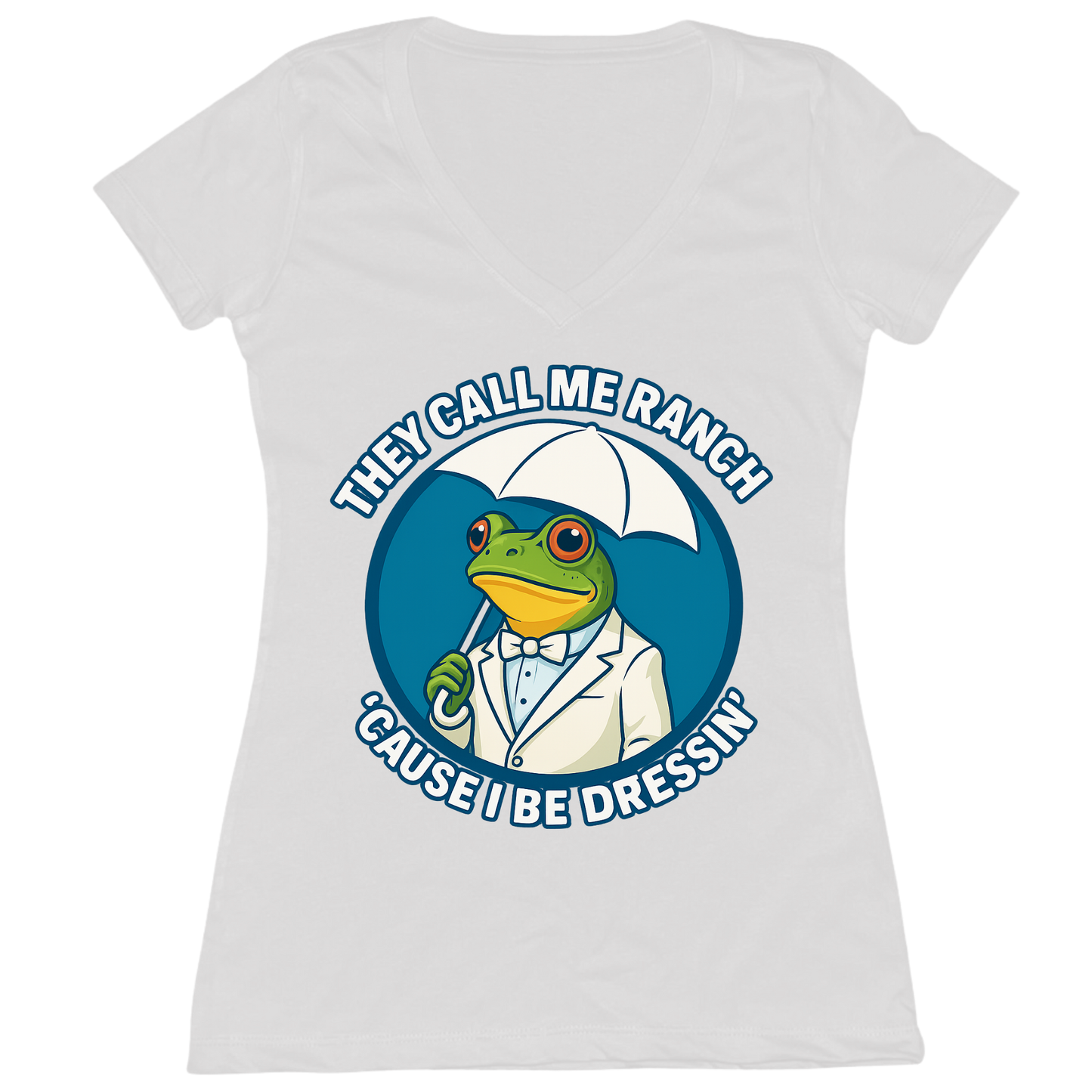 Call Me Ranch Womens V-Neck Tee