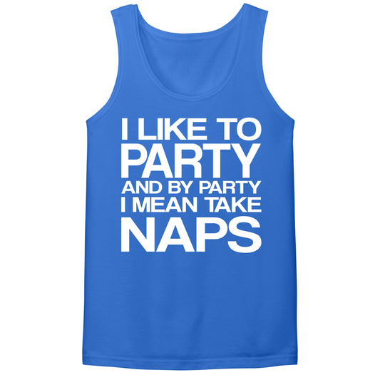 I Like To Party Mens Tank Top
