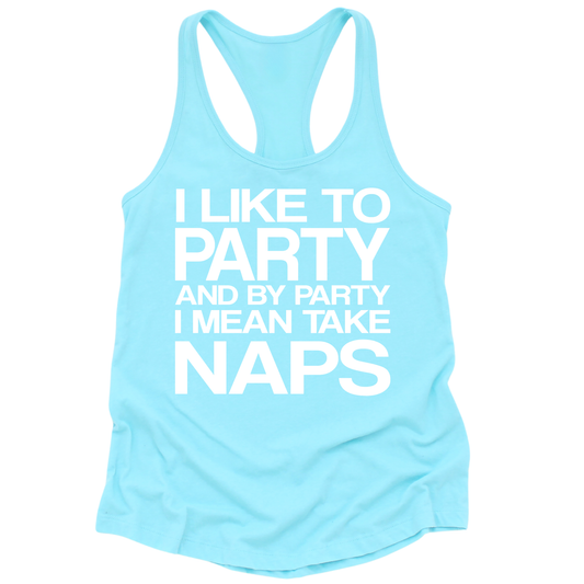 I Like To Party Womens Tank Top